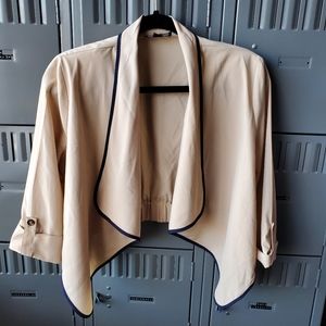 Khaki bolero cardigan size M